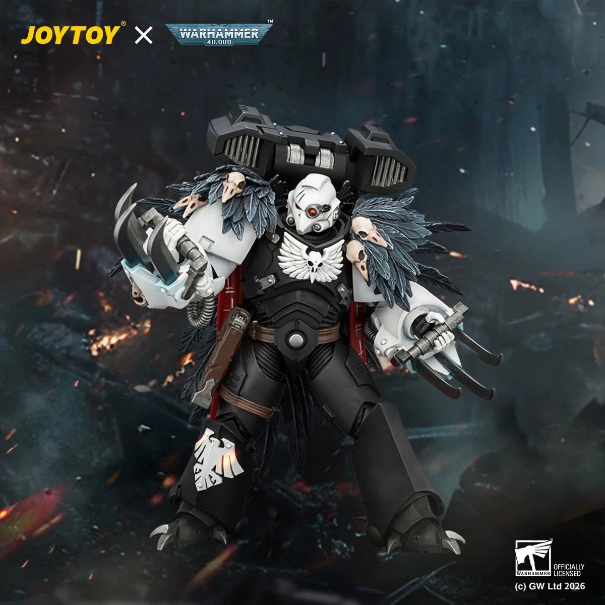 模玩日報：【預售情報】｜JOYTOY暗源《戰錘40K》戰團長艾索・沙恩 12.55cm可動手辦
狀態：預售中